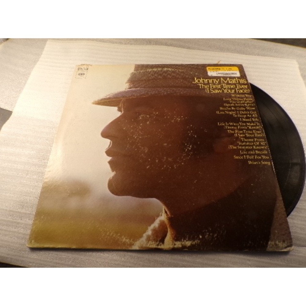 Johnny Mathis The First Time Ever I Saw Your Face Vinyl LP 1972 Columbia KC 3134